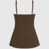 Chaleco con cuello cuadrado