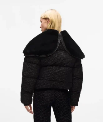 Chaqueta acolchada con estampado integral