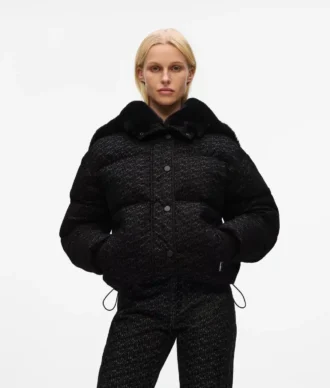 Chaqueta acolchada con estampado integral