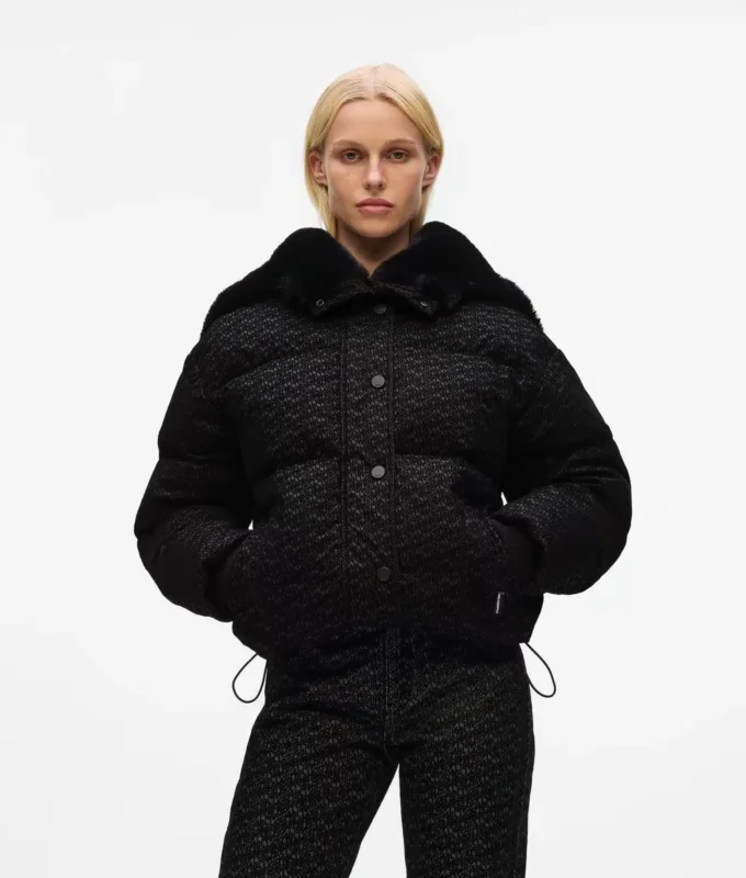 Chaqueta acolchada con estampado integral Chaqueta acolchada con estampado integral