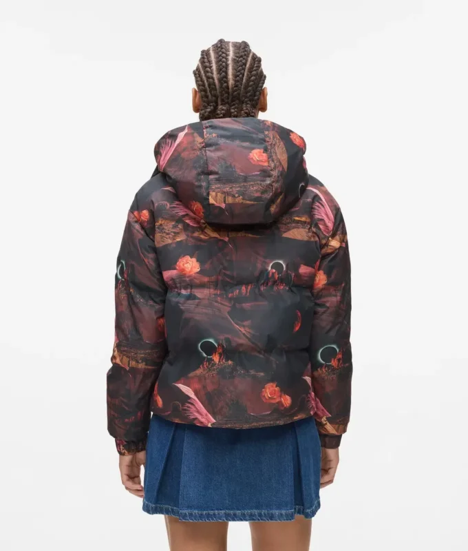 Chaqueta acolchada con estampado integral Chaqueta acolchada con estampado integral