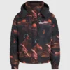 Chaqueta acolchada con estampado integral Chaqueta acolchada con estampado integral
