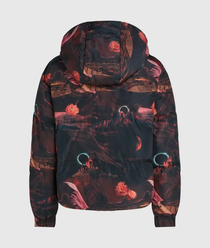 Chaqueta acolchada con estampado integral Chaqueta acolchada con estampado integral