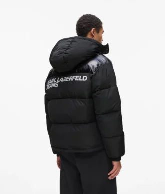 Chaqueta acolchada con logotipo