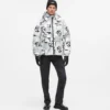 Chaqueta acolchada con monograma integral