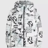 Chaqueta acolchada con monograma integral
