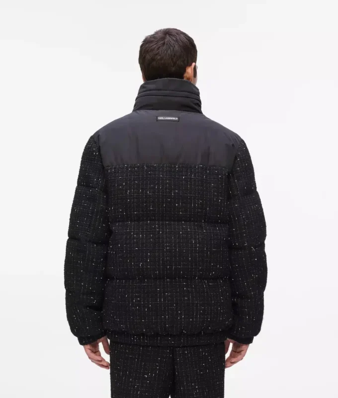 Chaqueta acolchada de bouclé Chaqueta acolchada de bouclé