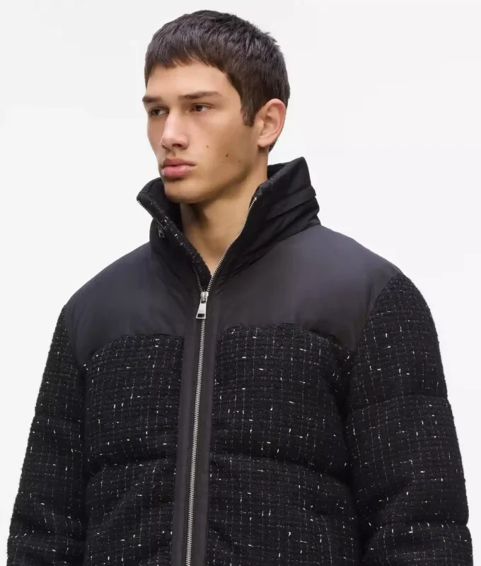 Chaqueta acolchada de bouclé Chaqueta acolchada de bouclé