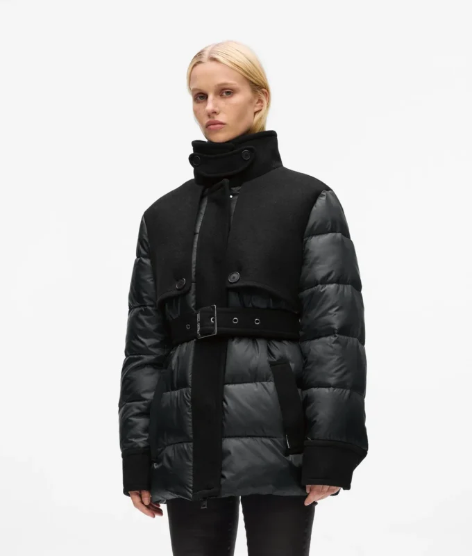 Chaqueta acolchada de mezcla de lana Chaqueta acolchada de mezcla de lana