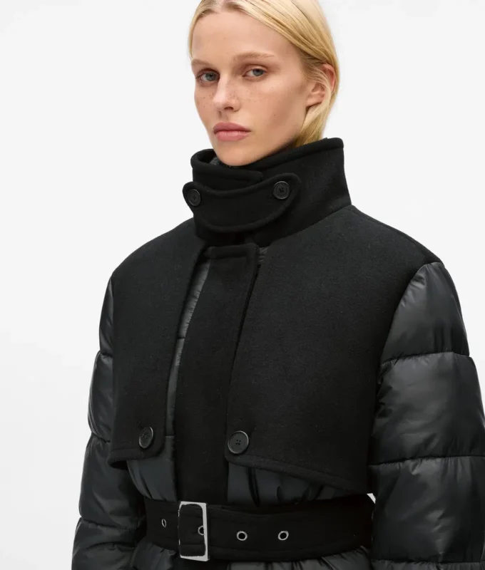 Chaqueta acolchada de mezcla de lana Chaqueta acolchada de mezcla de lana