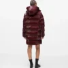 Chaqueta acolchada larga con efecto perlado Chaqueta acolchada larga con efecto perlado
