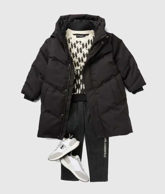 Chaqueta acolchada larga para niño Chaqueta acolchada larga para niño