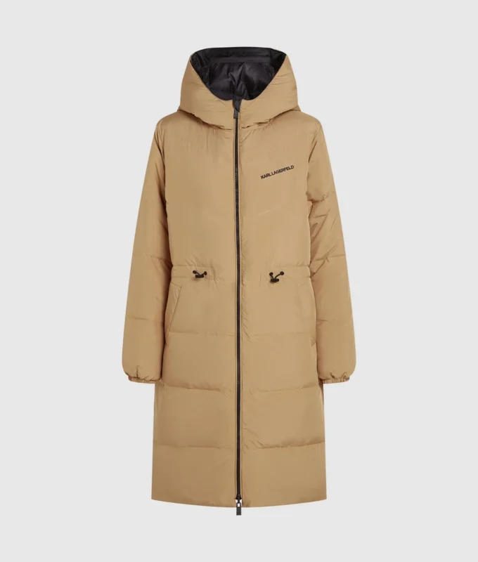 Chaqueta acolchada larga reversible Chaqueta acolchada larga reversible