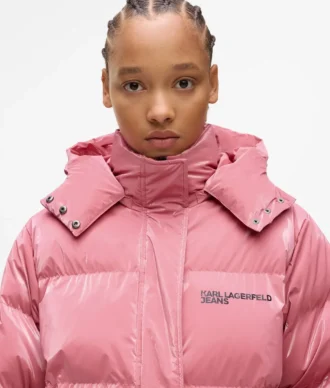 Chaqueta acolchada perlada