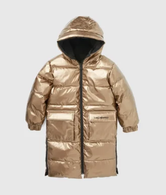 Chaqueta acolchada reversible para niña