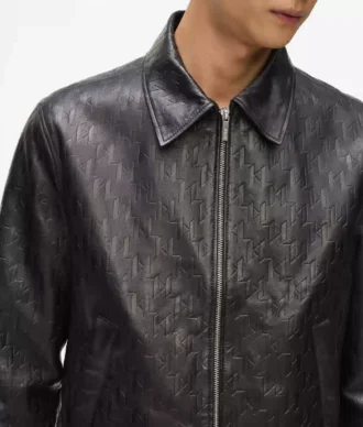 Chaqueta blusón de piel