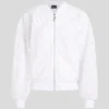 CHAQUETA BOMBER CON BORDADO DE ORQUÍDEAS CHAQUETA BOMBER CON BORDADO DE ORQUÍDEAS