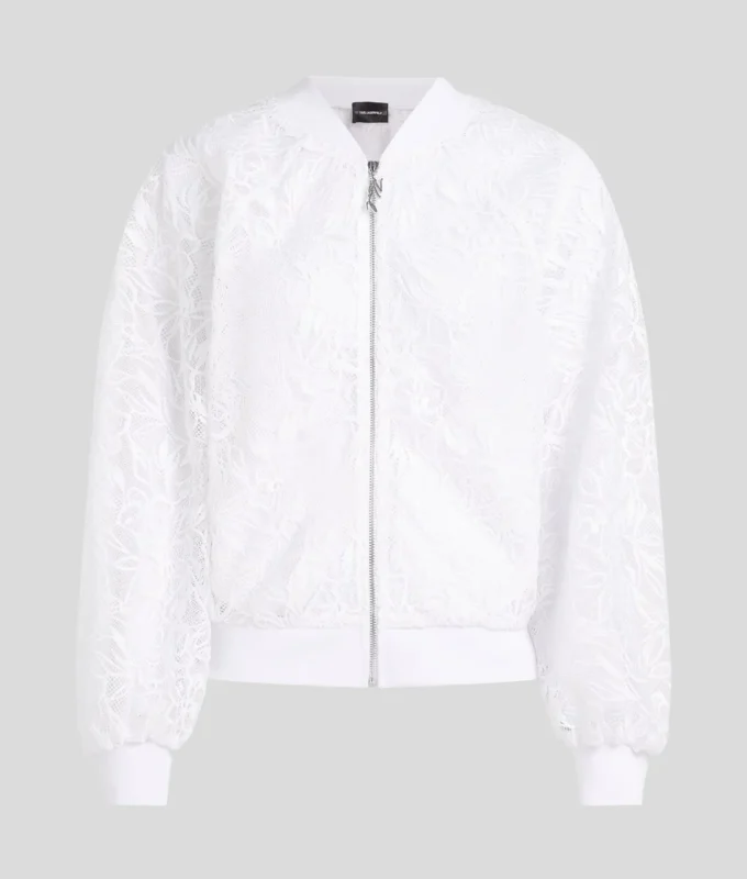 CHAQUETA BOMBER CON BORDADO DE ORQUÍDEAS CHAQUETA BOMBER CON BORDADO DE ORQUÍDEAS