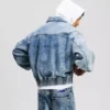CHAQUETA BOMBER DE DENIM CHAQUETA BOMBER DE DENIM