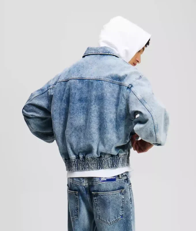 CHAQUETA BOMBER DE DENIM CHAQUETA BOMBER DE DENIM