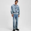 CHAQUETA BOMBER DE DENIM CHAQUETA BOMBER DE DENIM