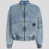 CHAQUETA BOMBER DE DENIM CHAQUETA BOMBER DE DENIM