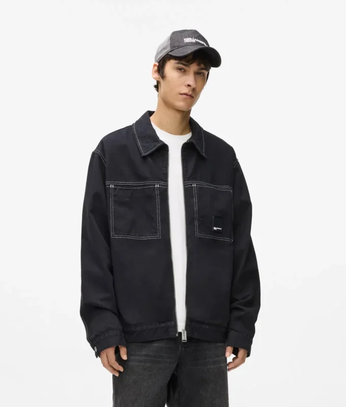 Chaqueta con costuras en contraste