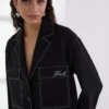 CHAQUETA CON COSTURAS EN CONTRASTE