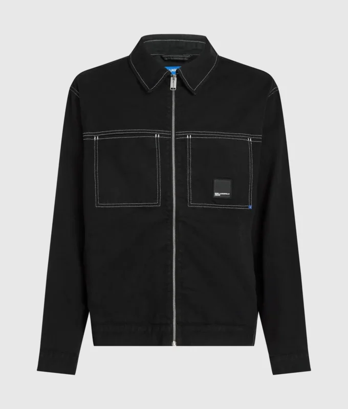 Chaqueta con costuras en contraste