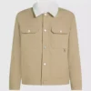 Chaqueta con cuello de forro polar