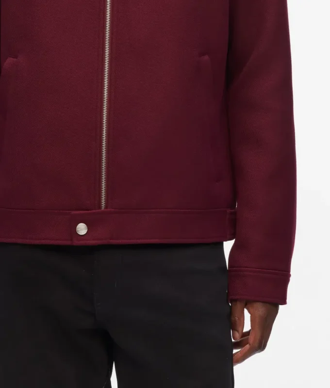Chaqueta corta de mezcla de lana