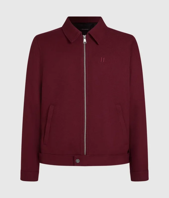 Chaqueta corta de mezcla de lana