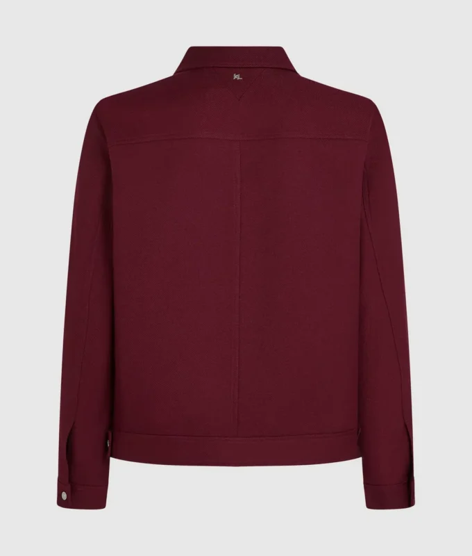Chaqueta corta de mezcla de lana