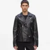 CHAQUETA DE CUERO KARL ESSENTIAL
