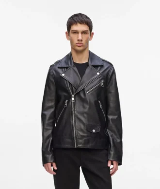 CHAQUETA DE CUERO KARL ESSENTIAL