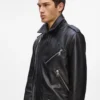 CHAQUETA DE CUERO KARL ESSENTIAL