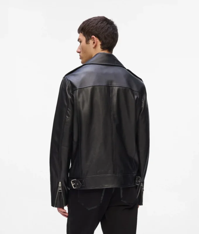 CHAQUETA DE CUERO KARL ESSENTIAL