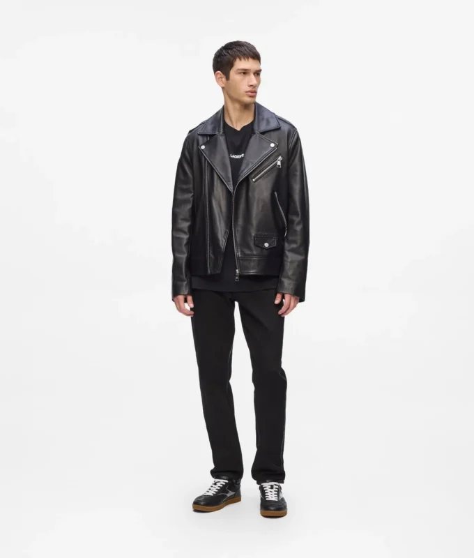 CHAQUETA DE CUERO KARL ESSENTIAL