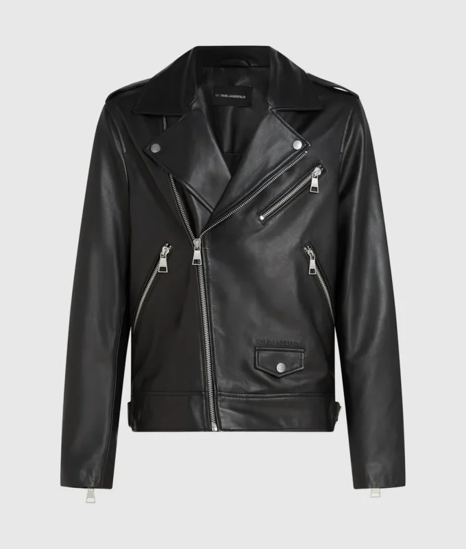 CHAQUETA DE CUERO KARL ESSENTIAL