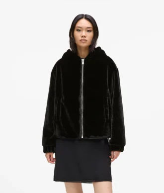 Chaqueta de pelo sintético