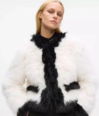 Chaqueta de pelo sintético