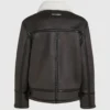 Chaqueta de piel de oveja con monograma