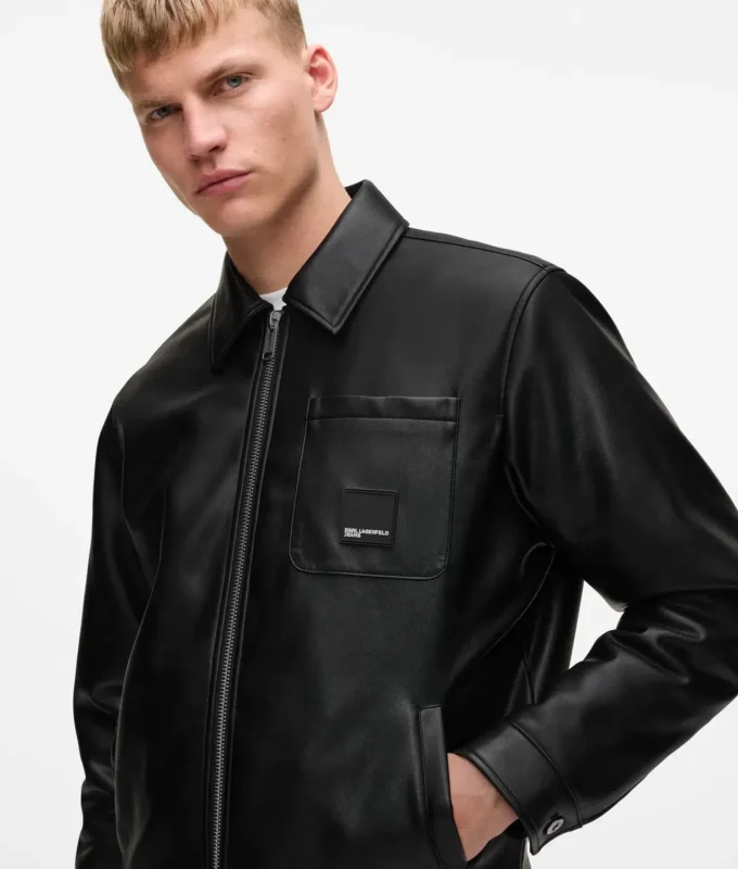 Chaqueta de piel sintética