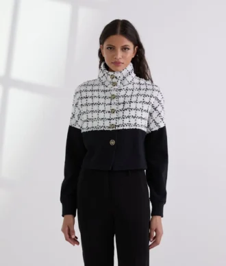 CHAQUETA DE SUEÑO BOUCLÉ