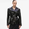 Chaqueta oversize de cuero Chaqueta oversize de cuero