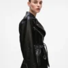 Chaqueta oversize de cuero Chaqueta oversize de cuero