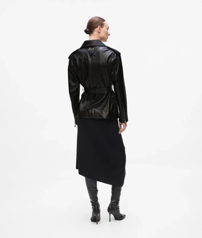 Chaqueta oversize de cuero Chaqueta oversize de cuero