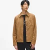Chaqueta trucker de ante sintético