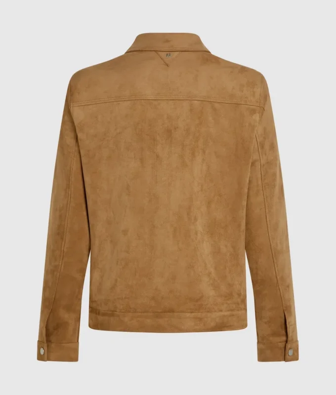 Chaqueta trucker de ante sintético