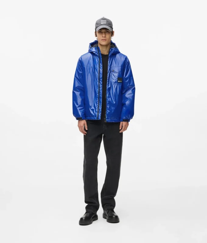Chaqueta utilitaria brillante
